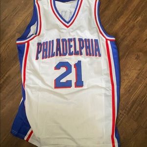 Joel Embiid 76ers white jersey